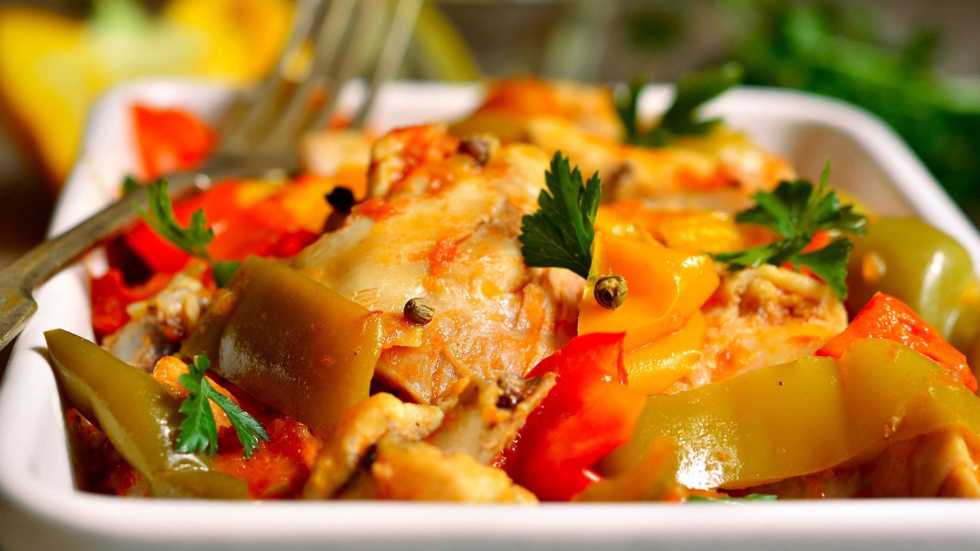 Oven-Braised Chicken with Vegetables